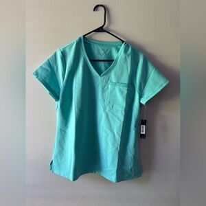 Jaanuu  V-Neck Scrub Top Limited Edition aqua  Color woman’s Size M